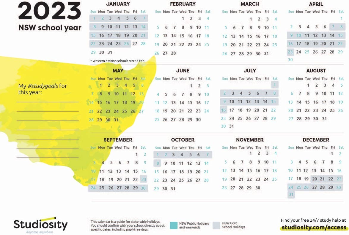 2024 Calendar 2024 Printable Pdf Free Calendar 2024 School Holidays Nsw   2023 Calendar   NSW Studiosity 1 